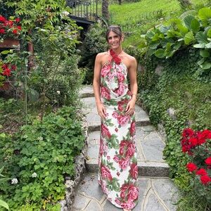 Meshki Rosalina Cowl Neck Maxi Dress - Sonia Rose Print